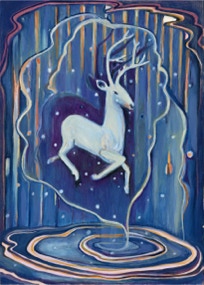 Deer, Oil on canvas, 70 x 50 cm, 2019