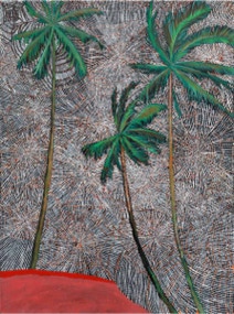 Palmen, Oil on canvas, 80 x 60 cm, 2007