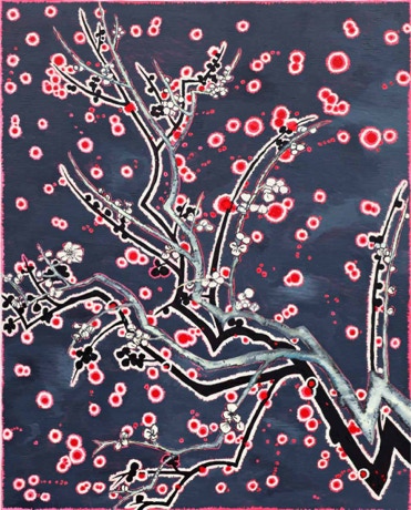 winter blossom, Oil on canvas, 100 x 80 cm, 2011
